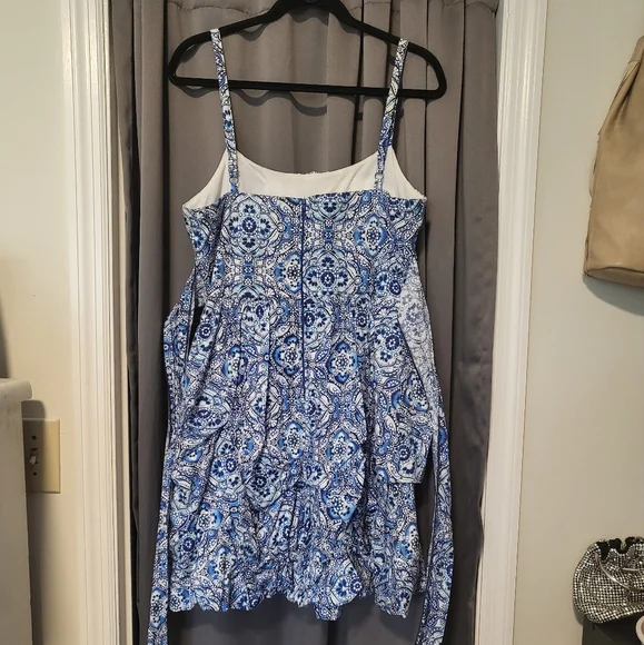 Paisley Blue & White Dress - Picture 3 of 6